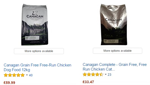 アマゾンUKでのカナガンの評価